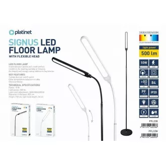 PLATINET stojací lampa SIGNUS 10W 84 LED 500 lumenů, černá, výška 150cm PLATINET stojací lampa SIGNUS 10W 84 LED 500 lumenů, černá, výška 150cm