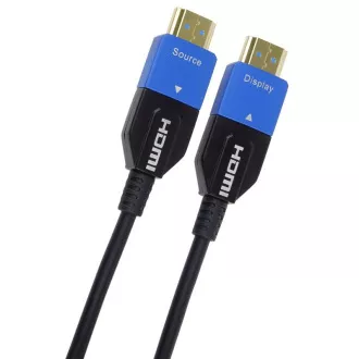 PremiumCord Ultra High Speed HDMI 2.1 optický kabel 8K@60Hz 4K@120Hz 10m zlacený