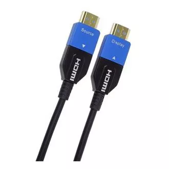 PremiumCord Ultra High Speed HDMI 2.1 optický kabel 8K@60Hz 4K@120Hz 20m zlacený