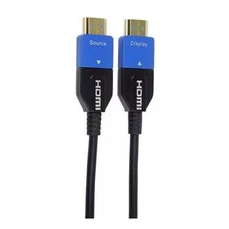 PremiumCord Ultra High Speed HDMI 2.1 optický kabel 8K@60Hz 4K@120Hz 20m zlacený