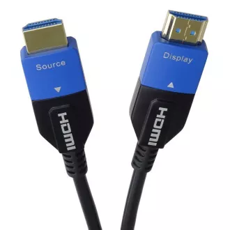 PremiumCord Ultra High Speed HDMI 2.1 optický kabel 8K@60Hz 4K@120Hz 25m zlacený