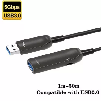 PremiumCord USB3.0 + 2.0 prodlužovací optický AOC kabel A/Male - A/Female 7m PremiumCord USB3.0 + 2.0 prodlužovací optický AOC kabel A/Male - A/Female 7m