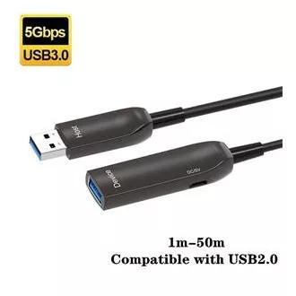 PremiumCord USB3.0 + 2.0 prodlužovací optický AOC kabel A/Male - A/Female 7m PremiumCord USB3.0 + 2.0 prodlužovací optický AOC kabel A/Male - A/Female 7m