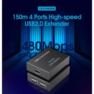 PremiumCord 4-port USB 2.0 extender po Cat5/Cat5e/Cat6 do 150m PremiumCord 4-port USB 2.0 extender po Cat5/Cat5e/Cat6 do 150m