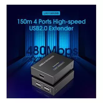 PremiumCord 4-port USB 2.0 extender po Cat5/Cat5e/Cat6 do 150m PremiumCord 4-port USB 2.0 extender po Cat5/Cat5e/Cat6 do 150m