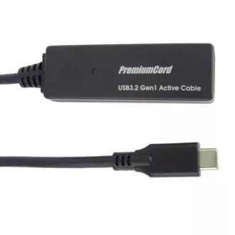 PremiumCord USB-C repeater a prodlužovací kabel Male-Female, 5Gbps 5m PremiumCord USB-C repeater a prodlužovací kabel Male-Female, 5Gbps 5m