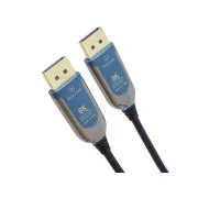 PremiumCord 8K Optický DisplayPort 1.4 přípojný kabel M/M, zlacené konekt. 30m