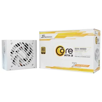 SEASONIC zdroj 850W Core GX-850, ATX 3.1, 80+ Gold, bílý SEASONIC zdroj 850W Core GX-850, ATX 3.1, 80+ Gold, bílý