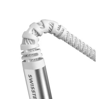 SWISSTEN DATOVÝ KABEL KEVLAR USB / USB-C 1,5 M BÍLÝ SWISSTEN DATOVÝ KABEL KEVLAR USB / USB-C 1,5 M BÍLÝ