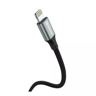 SWISSTEN DATOVÝ KABEL TEXTILE II USB / LIGHTNING 1,5 M ČERNÝ SWISSTEN DATOVÝ KABEL TEXTILE II USB / LIGHTNING 1,5 M ČERNÝ