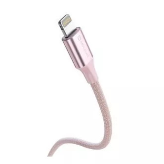 SWISSTEN DATOVÝ KABEL TEXTILE II USB-C / LIGHTNING 1,5 M RŮŽOVÝ SWISSTEN DATOVÝ KABEL TEXTILE II USB-C / LIGHTNING 1,5 M RŮŽOVÝ