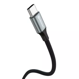 SWISSTEN DATOVÝ KABEL TEXTILE II USB-C / USB-C 1,5 M ČERNÝ SWISSTEN DATOVÝ KABEL TEXTILE II USB-C / USB-C 1,5 M ČERNÝ