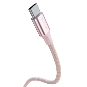 SWISSTEN DATOVÝ KABEL TEXTILE II USB-C / USB-C 1,5 M RŮŽOVÝ SWISSTEN DATOVÝ KABEL TEXTILE II USB-C / USB-C 1,5 M RŮŽOVÝ