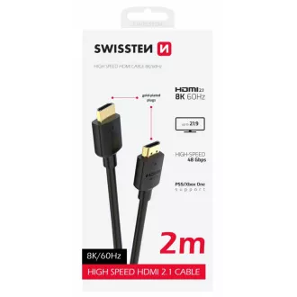 SWISSTEN KABEL HDMI NA HDMI 8K 60Hz 2,0 M PVC SWISSTEN KABEL HDMI NA HDMI 8K 60Hz 2,0 M PVC