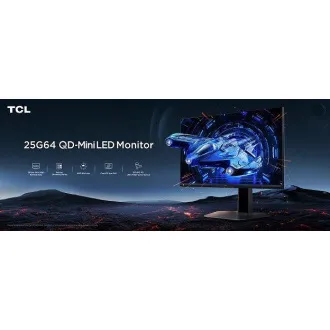 TCL 25G64 24,5" IPS FHD/1ms/600nits/1000:1/300Hz/2xHDMI/DP/VESA/High Adjustable/Tilt/Swivel/Flicker Free/Low Blue Light