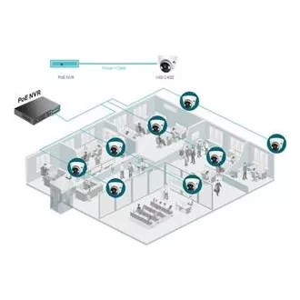 TP-Link VIGI C430(2.8mm) Turret kamera, 3MP, 2.8mm, Full-Color TP-Link VIGI C430(2.8mm) Turret kamera, 3MP, 2.8mm, Full-Color