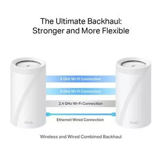 TP-Link WiFi router Deco BE85(2-pack) BE19000, WiFi 7, 1x 10GLAN, 2x 2.5GLAN, 1x 10GLAN/SFP+, USB, 2,4/5/6GHz TP-Link WiFi router Deco BE85(2-pack) BE19000, WiFi 7, 1x 10GLAN, 2x 2.5GLAN, 1x 10GLAN/SFP+, USB, 2,4/5/6GHz