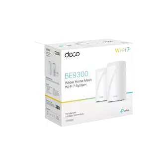 TP-Link Deco BE65(2-pack) BE9300 Třípásmový systém Mesh WiFi 7 pro celou domácnost, 4x 2.5GLAN, USB, 2,4/5/6GHz, HomeShield TP-Link Deco BE65(2-pack) BE9300 Třípásmový systém Mesh WiFi 7 pro celou domácnost, 4x 2.5GLAN, USB, 2,4/5/6GHz, HomeShield