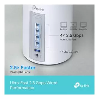 TP-Link Deco BE65(2-pack) BE9300 Třípásmový systém Mesh WiFi 7 pro celou domácnost, 4x 2.5GLAN, USB, 2,4/5/6GHz, HomeShield TP-Link Deco BE65(2-pack) BE9300 Třípásmový systém Mesh WiFi 7 pro celou domácnost, 4x 2.5GLAN, USB, 2,4/5/6GHz, HomeShield