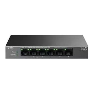 TP-Link LS106LP Switch 2x LAN, 4x LAN s PoE, 41W