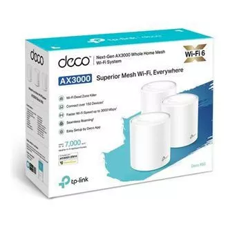 TP-Link Deco X60(1-pack) - AX5400 Meshový Wi-Fi 6 systém pro chytré domácnosti - HomeCare - (1-pack) TP-Link Deco X60(1-pack) - AX5400 Meshový Wi-Fi 6 systém pro chytré domácnosti - HomeCare - (1-pack)