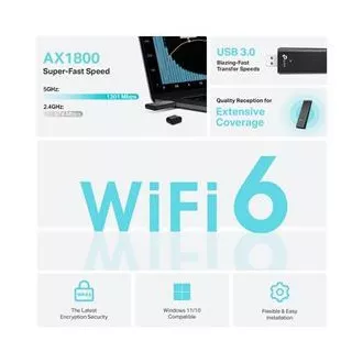 TP-Link Archer TX20U - AX1800 WiFi USB adaptér TP-Link Archer TX20U - AX1800 WiFi USB adaptér