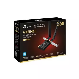 TP-Link Archer TXE72E - AXE5400 Wi-Fi 6E Bluetooth 5.3 PCIe adaptér TP-Link Archer TXE72E - AXE5400 Wi-Fi 6E Bluetooth 5.3 PCIe adaptér