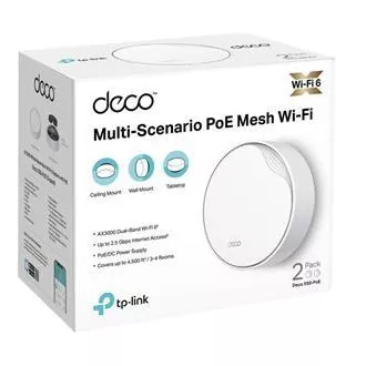 TP-Link Deco X50-PoE(2-pack) - AX3000 Multi-Gig 2,5 Gbps Meshový Wi-Fi 6 systém s PoE - HomeShield (2-pack) TP-Link Deco X50-PoE(2-pack) - AX3000 Multi-Gig 2,5 Gbps Meshový Wi-Fi 6 systém s PoE - HomeShield (2-pack)