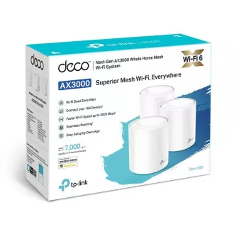 TP-Link Deco X60(3-pack) - AX5400 Meshový Wi-Fi 6 systém pro chytré domácnosti - HomeCare - (3-pack) TP-Link Deco X60(3-pack) - AX5400 Meshový Wi-Fi 6 systém pro chytré domácnosti - HomeCare - (3-pack)