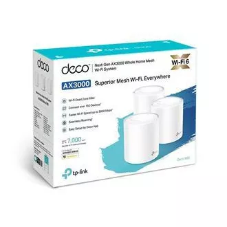 TP-Link Deco X60(3-pack) - AX5400 Meshový Wi-Fi 6 systém pro chytré domácnosti - HomeCare - (3-pack) TP-Link Deco X60(3-pack) - AX5400 Meshový Wi-Fi 6 systém pro chytré domácnosti - HomeCare - (3-pack)