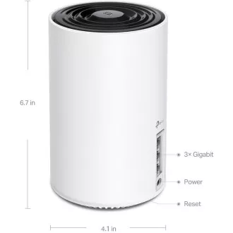 TP-Link Deco XE75 Pro(3-pack) - Multi-Gig 2,5 Gbps AXE5400 třípásmový Meshový Wi-Fi 6E systém, HomeShield (3-pack)