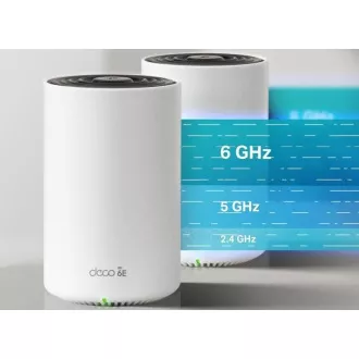 TP-Link Deco XE75 Pro(3-pack) - Multi-Gig 2,5 Gbps AXE5400 třípásmový Meshový Wi-Fi 6E systém, HomeShield (3-pack)