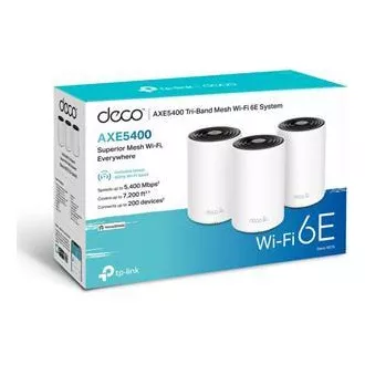 TP-Link Deco XE75 Pro(3-pack) - Multi-Gig 2,5 Gbps AXE5400 třípásmový Meshový Wi-Fi 6E systém, HomeShield (3-pack)