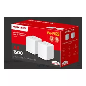 TP-Link WiFi router Mercusys Halo H60X(2-pack) WiFi 6, AX1500, 3x GLAN2,4/5 GHz