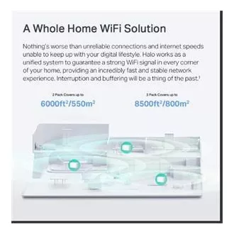 TP-Link WiFi router Mercusys Halo H90X(3-pack) WiFi 6, AX6000, 1x 2,5GLAN, 2x GLAN TP-Link WiFi router Mercusys Halo H90X(3-pack) WiFi 6, AX6000, 1x 2,5GLAN, 2x GLAN