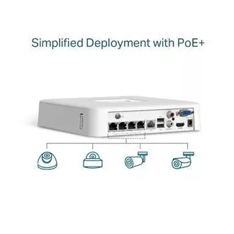TP-LINK Záznamové zařízení VIGI NVR1104H-4P 4 kanálů, 4x Lan s PoE, 2x USB TP-LINK Záznamové zařízení VIGI NVR1104H-4P 4 kanálů, 4x Lan s PoE, 2x USB