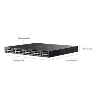 TP-Link SG6654X Omada 48-Port Gigabitový Stackable L3 Switch, 48 gigabitových RJ45 portů a 6× 10 Gbps SFP+ slotů TP-Link SG6654X Omada 48-Port Gigabitový Stackable L3 Switch, 48 gigabitových RJ45 portů a 6× 10 Gbps SFP+ slotů
