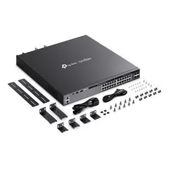 TP-Link SG6428XHP Omada 24 portový gigabitový RJ45 stackable L3 PoE+ switch, 720 W total PoE budget TP-Link SG6428XHP Omada 24 portový gigabitový RJ45 stackable L3 PoE+ switch, 720 W total PoE budget