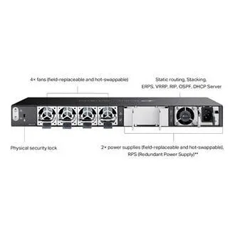 TP-Link SG6428XHP Omada 24 portový gigabitový RJ45 stackable L3 PoE+ switch, 720 W total PoE budget TP-Link SG6428XHP Omada 24 portový gigabitový RJ45 stackable L3 PoE+ switch, 720 W total PoE budget