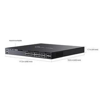TP-Link SG6428XHP Omada 24 portový gigabitový RJ45 stackable L3 PoE+ switch, 720 W total PoE budget TP-Link SG6428XHP Omada 24 portový gigabitový RJ45 stackable L3 PoE+ switch, 720 W total PoE budget