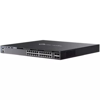 TP-Link SG6428X Omada 24 portový gigabitový RJ45 stackable L3 switch, 4×10 Gbps SFP+ sloty TP-Link SG6428X Omada 24 portový gigabitový RJ45 stackable L3 switch, 4×10 Gbps SFP+ sloty
