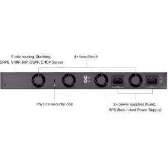 TP-Link SG6428X Omada 24 portový gigabitový RJ45 stackable L3 switch, 4×10 Gbps SFP+ sloty TP-Link SG6428X Omada 24 portový gigabitový RJ45 stackable L3 switch, 4×10 Gbps SFP+ sloty