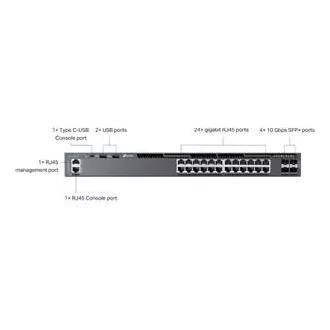 TP-Link SG6428X Omada 24 portový gigabitový RJ45 stackable L3 switch, 4×10 Gbps SFP+ sloty TP-Link SG6428X Omada 24 portový gigabitový RJ45 stackable L3 switch, 4×10 Gbps SFP+ sloty
