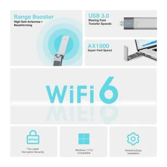 TP-Link Archer TX20UH - Bezdrátový USB adaptér AX1800 s vysokým ziskem TP-Link Archer TX20UH - Bezdrátový USB adaptér AX1800 s vysokým ziskem