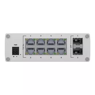 Teltonika PoE+ Unmanaged Switch 8, 10/100/1000, 2x SFP ports - TSW200