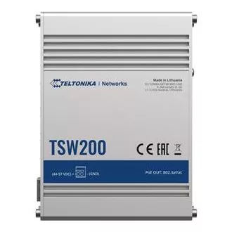 Teltonika PoE+ Unmanaged Switch 8, 10/100/1000, 2x SFP ports - TSW200