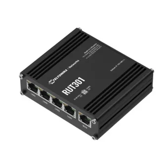 Teltonika INDUSTRIAL ETHERNET ROUTER - RUT301 Teltonika INDUSTRIAL ETHERNET ROUTER - RUT301