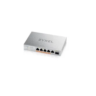 Zyxel XMG-105HP 5 Ports 2,5G + 1 SFP+, 4 ports 70W total PoE++ Desktop MultiGig unmanaged Switch Zyxel XMG-105HP 5 Ports 2,5G + 1 SFP+, 4 ports 70W total PoE++ Desktop MultiGig unmanaged Switch