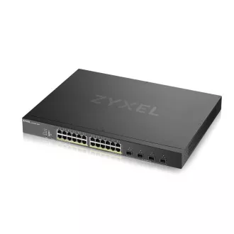Zyxel XGS1935-28HP, 28 Port Lite-L3 Smart Managed PoE Switch, 24x Gigabit PoE and 4x 10G SFP+, hybrid mode, standalone o Zyxel XGS1935-28HP, 28 Port Lite-L3 Smart Managed PoE Switch, 24x Gigabit PoE and 4x 10G SFP+, hybrid mode, standalone o
