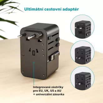 Epico UltraBoost GaN 70W cestovní adaptér EU70 Epico UltraBoost GaN 70W cestovní adaptér EU70